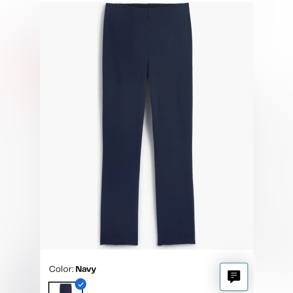 Frank & Eileen Raw Edge Hems Skinny Pull-On Pants